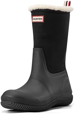 Amazon.com | Hunter Women's Refined Short Stitch Sherpa Rain Boot