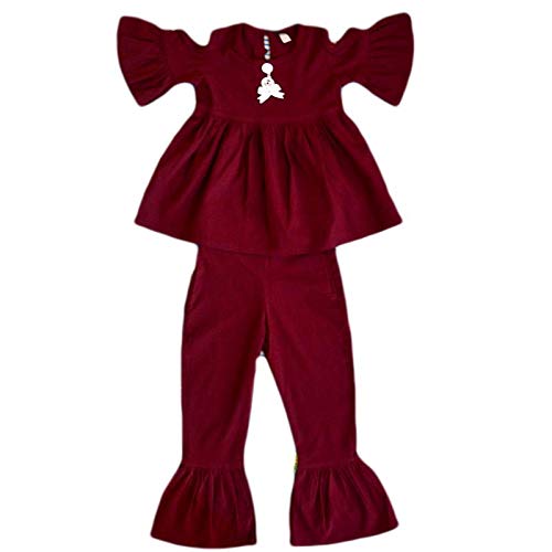 maroon colour dress for baby girl