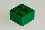 200x Lego Dark Green (Green) 2x2 Bricks Super Pack