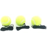 Linkin Sport Tennis Stroke Trainer Ball-Back Training Gear Tennis Practice Tools (Tennis Ball x 3)