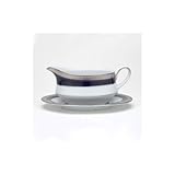Crestwood Cobalt Platinum 16 oz. Gravy Dish With Stand