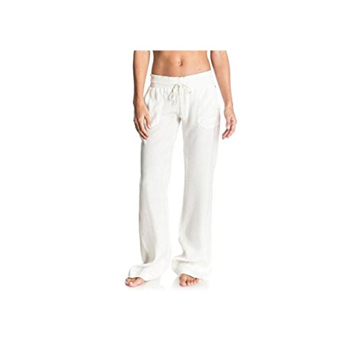 Roxy Womens Roxy Ocean Side - Beach Pants - Women - M - White Sea Spray M