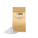 Calcium Sulfate (Gypsum) (2 lb.) by Pure Organic Ingredients, Eco-Friendly Packaging, for Multiple Uses Including Baking, Water Treatment, and Gardening