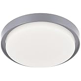 Kuzco Lighting Bailey 8" Exterior Ceiling Light | Gray Finish | Modern LED Outdoor Flush Mount | Aluminum Construction with O