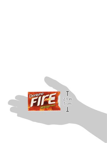 DENTYNE FIRE SPICY CINNAMON SUGAR-FREE GUM, 12 PACK