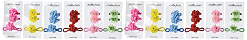 Linda Fashion Butterfly Hair Clip and Scrunchy, 12 Count