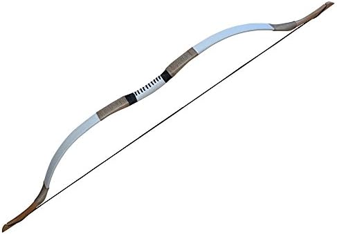 40~50 LB China Longbow Archery homemade Fiberglass bow For Adult/Youth Wood Handle Short Bow (40)