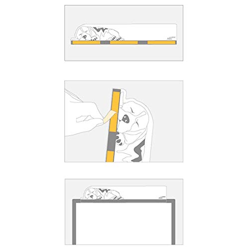GARASANI Top Horizontal Computer Monitors Screen Acrylic Message Boards Memo Pads (Transparent Vertical)