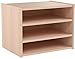 IRIS USA 3-Shelves Modular Wood Stackable Storage Box, Easy Assembly, Customizable, DIY Bookcase, Stacking Storage Organizers, Cube Storage, Cubby Storage System, Home Office Closet, Light Brown