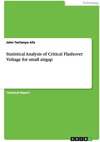 Statistical Analysis of Critical Flashover Voltage for small airgap