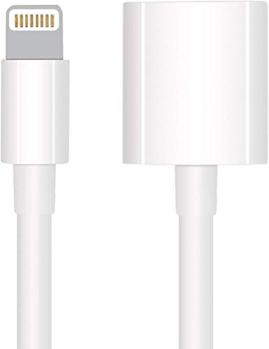 Onepeace Extender Cable Connector Female to Male Pass Audio Video Music Data and Power Charge 3.3ft Female to Male Extension Cable - White