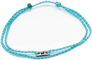 Woven Ankle Bracelets For Women Simple Single Strand Anklet Handmade Karma Etsy Bracelet For Surfer Girls Hatha Bikram Yoga Jewelry (Turquoise)