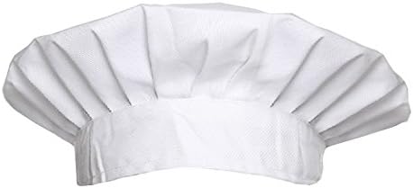 Chef Hat Adult Adjustable Elastic Kitchen Cooking Hat,White