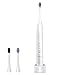 Electric Toothbrush Clean as Dentist Rechargeable Sonic Toothbrush with Smart Timer 4 Hours Charge Minimum 30 Days Use 4 Optional Modes Travel Toothbrush with 2 Brush Heads Black by Kealive