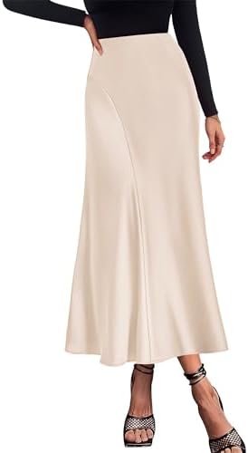 Line ファッション Eaphi WAVE LINE MAXI SKIRT beige1