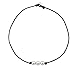 Freshwater Pearl Leather Rope Necklace for Women 3 Bead Necklace Handmade