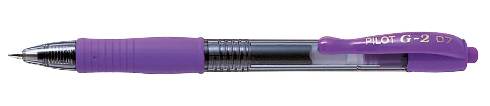 Pilot G2 07 Gel Ink Ballpoint Pens Set of 3, Purple
