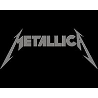 spdecals Metallica Heavy Metal Car Window Vinyl Decal Sticker (7" inches, silver)