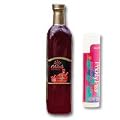 Prickly Pear Syrup - 23 oz - Giant Size - Plus 1 Prickly Pear Lip Balm - Made from Natural Prickly Pear Juice - Cactus - Southwest + Prickly Pear Lip Balm SPF 15 Moisturizing Lip Balm - 1 Tube - Wind & Sun Screen Lip Protection & Treatment - Lipbalm For D
