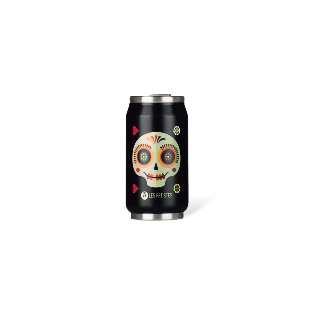 Les Artistes Paris Les Artistes - Paris Pull Can'it 280ml Design Black Cutlery Size 280ml - Sugar Skull