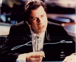 Signed Travolta, John (Pulp Fiction) 8x10 Photo autographed