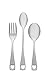 Oneida Little Love 6 Piece Fine Flatware Progress 18/10 Stainless Steel, Silverware Set