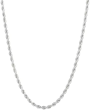 アクセサリー CTHY ORIGINAL CHAIN 4WAY NECKLACE Amazon.com: Black Stainless Steel 4mm Twist Rope Chain Necklace