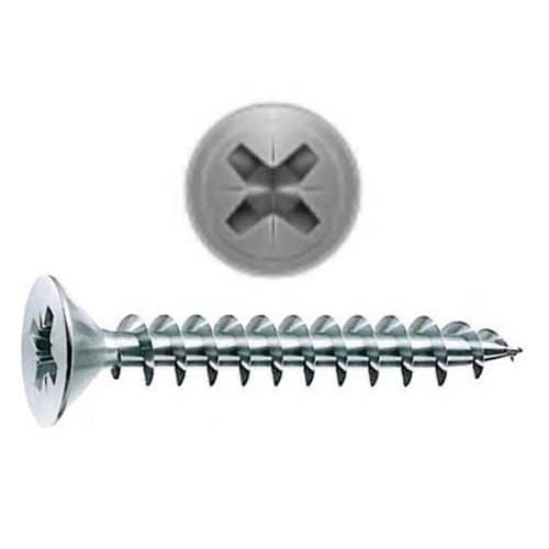 Set of 200 Self Tapping Countersunk Wood Screws 4 x 50mm Set for DIY and Crafts - Zinc Plated