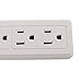 Otimo 6Ft 8-Outlet Surge Protector 15A, 90J - 6 Foot Power Cord with 8 Outlets on Strip (White)