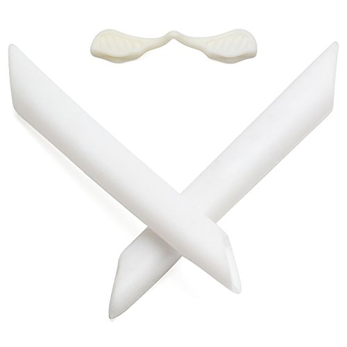 MRY Earsocks Nosepiece Kit for Oakley Radarlock Sunglasses - Rich Option Colors (White)