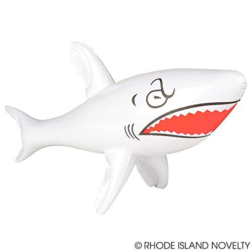 Rhode Island Novelty 24 Inch Shark Inflates, Set of 6 Assorted