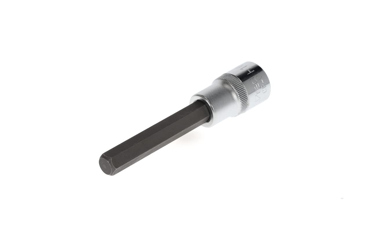 GEDORE red Screwdriver bit socket long hex, 10 mm AF, 1/2" 12.5 mm, Screwdriver bit socket, Tool, R62551019, Steel