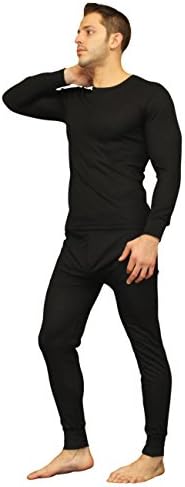 Moet Fashion Men's Ultra Soft Thermal Underwear Long Johns Set With Fleece Lined