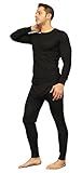 Men's Ultra Soft Thermal Underwear Long Johns Set with Fleece Lined