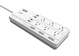 APC Smart Plug Surge Protector Power Strip, 3 Alexa Smart Plugs, 6 Outlets Total with 2160 Joules of Surge Protection, WiFi Smart Plug Outlet Works with Alexa Echo, No Hub Required (PH6U4X32W)