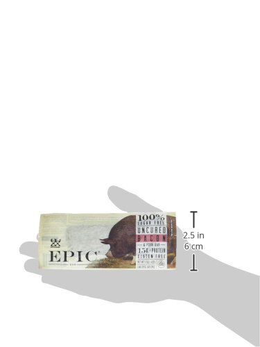 EPIC ALL NATURAL MEAT BAR, 100% SUGAR FREE, BACON, 1.5 OZ.