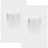 Maxxima Vertical LED Step Light White, 3 CCT, 150 Lumens, 2-Pack | Indoor/Outdoor, 3 Color Selectable 3000K, 4000K, 5000K, Stair Deck Light