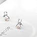 Cat Earrings Sterling Silver Rose Gold Mini Pet Cats Stud Earrings Jewelry Studs Gifts for Women