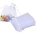 Wudygirl 100pcs Organza Bags 4X6 Gift Bags with Drawstring Jewelry Pouches for Party Wedding Favor Christmas Candy Baby Shower (White 4x6)