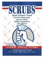 Scrubs Hand Cleaner Towel 1/Packet, Sold As 100 Each