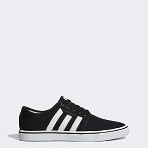 Image of adidas Originals Men's Seeley Running Shoe, Black/White/Gum, 6 M US