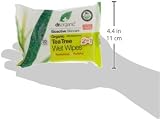 Dr Organic Tea Tree Wet Wipes 2 In 1 Cleansing Refreshing Skincare view 3