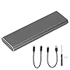 Zwarte solid-state schijf, M.2 naar USB3.1 NVME-sleuteladapter M2 SSD-harde schaal, ondersteunt NVME-interface en Type-C…