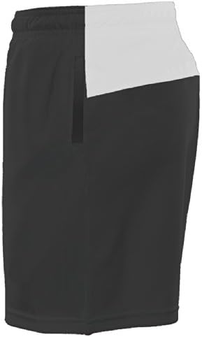 Men's Dubai Performance Shorts (Black/White, XX-Large)