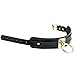 Black Choker Necklace Classic Punk Goth Choker Gothic PU Leather O-Ring Choker Metal for Girls Women Gold Color