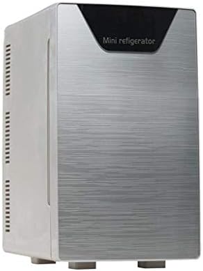 Electric Cool Box,Car refrigerator 20L double door heating and cooling box + stand-by mode for glass panels for mini-electric campers/dormitories/dumb-bells,Single core,Gold