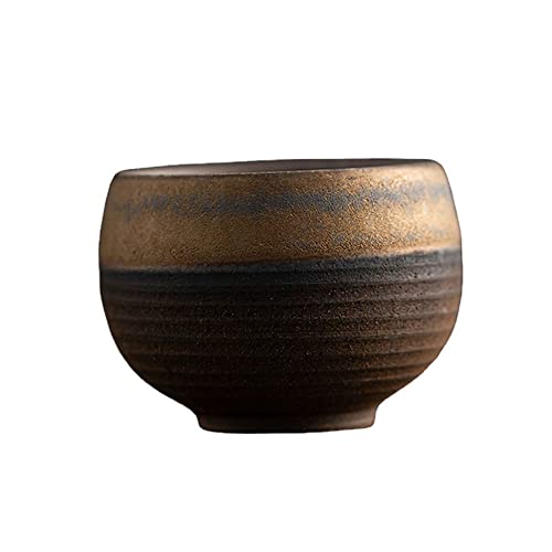 (Set of 6)Handmade Small Clay Pottery Teacup Set Japanese Asian Tradition Aesthetic Ceramic Porcelain Tea Cup Chado Zen