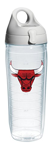 With Grey Lid, Emblem, 24 Oz, Clear