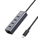 Anker USB C Hub, Aluminum USB C Adapter with 4 USB 3.0 Ports, for MacBook Pro 2018/2017, ChromeBook, XPS, Galaxy S9/S8, and More