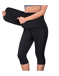 Ursexyly - Pantalones de yoga para mujer con control de grasa, con cinturón para entrenamiento de cintura